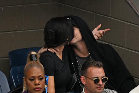 ...und beim Finale der US Open schienen sie auch eher aneinander interessiert als an den Geschehnissen auf dem Court.