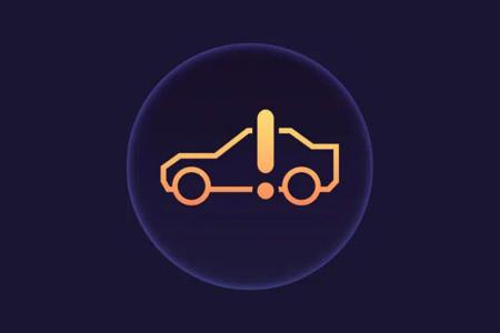 Warnleuchte Elektroauto