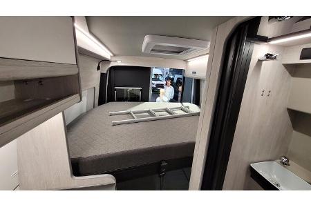 Bett, Leiter, Innenraum, Bad