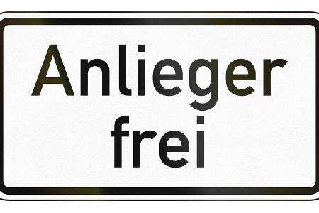 Anlieger frei-Schild