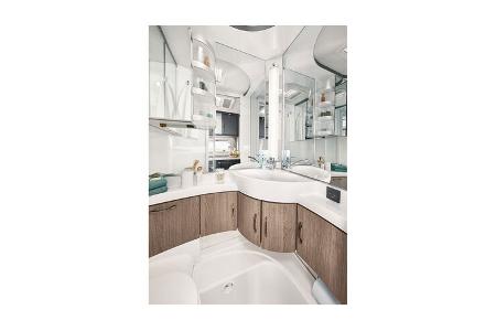 Wohnwagen Hobby Ontour 460 dl Waschraum