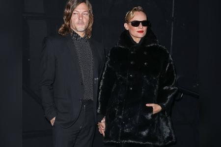 Norman Reedus und Diane Kruger als stylisches Duo bei der Fashion Week