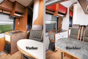 Inneneinrichtung vor der Folierung