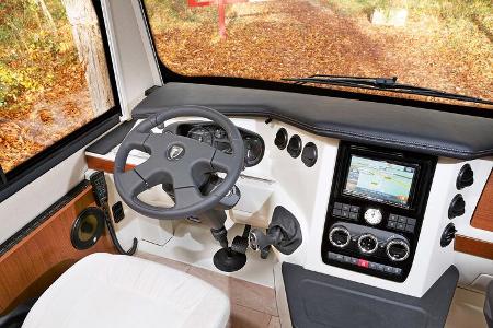 Optional kann man ein abnehmbares Lenkrad bestellen.