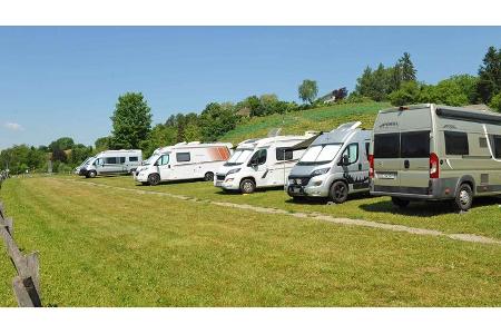 Schweizer Bodenseeregion - Stellplatz Rheinuferpark