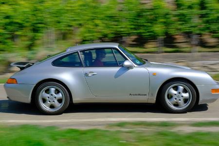 Porsche 911 Carrera Coupé 993 (1997) Fahraufnahme driving shot Landstraße