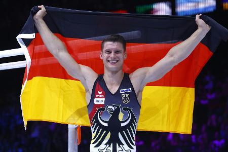 Kunstturner Dauser gewinnt Barren-Gold bei WM in Antwerpen