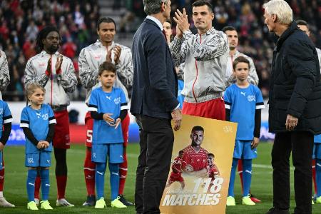 Immerhin 3:3 - die Schweiz rettet Xhakas Rekord-Tag