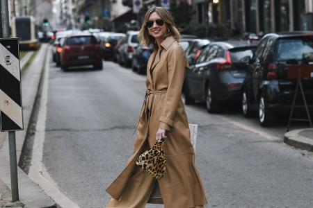 Leder Trenchcoat