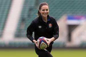 Prinzessin Kate stellt sich Wecker für das englische Rugby-Team