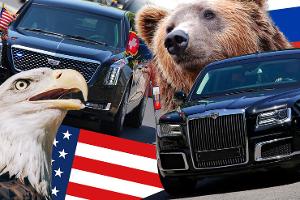 Präsidenten-Limousinen Collage