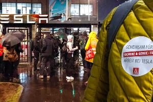 IG Metall Aktion Tesla