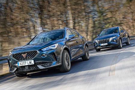 Cupra Formentor VZ 1.4 e-Hybrid, Hyundai Tucson 1.6 T-GDI Plug-in-Hybrid