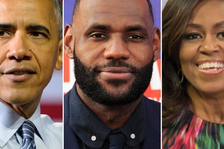 Barack und Michelle Obama planen mit LeBron James eine NBA-Serie