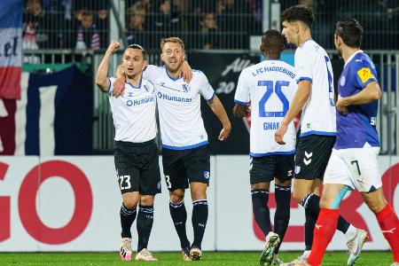 Zwei Eigentore - Magdeburg trotzdem im Achtelfinale