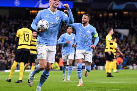 Barca patzt, City marschiert - Haaland mit Doppelpack