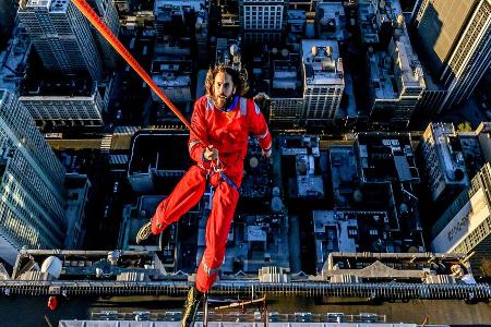 Jared Leto klettert auf die Spitze des Empire State Buildings