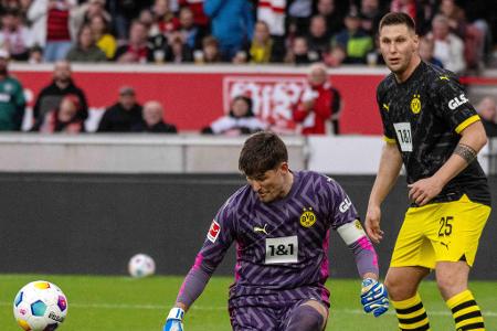TOR: Gregor Kobel - Note: 2,0 - Machte an der alten Wirkungsstätte eines der kuriosesten Torwart-Spiele der letzten Jahre. Verursachte zwei Elfmeter und hielt sogar den ersten Strafstoß von Führich. War auch sonst mit insgesamt acht Glanztaten der einzige Grund dafür, dass seine Mannschaft nicht komplett unterging.