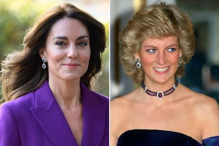Prinzessin Kate trägt Prinzessin Dianas Saphir-Ohrringe