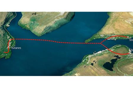 Eysturoy-Tunnel Kreisverkehr Färöer