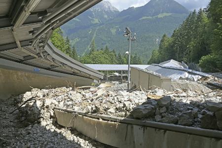 Beschädigte Bobbahn am Königssee soll repariert werden