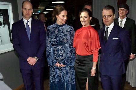 William und Kate: Mit Kronprinzessin Victoria zum Cher-Auftritt