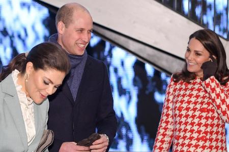 Prinz William und Prinzessin Kate empfangen schwedische Royals