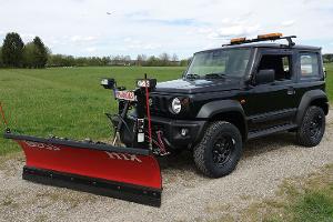 Suzuki Jimny Schneepflug Winterdienst