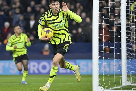 Arsenal feiert Last-Minute-Sieg - Havertz trifft