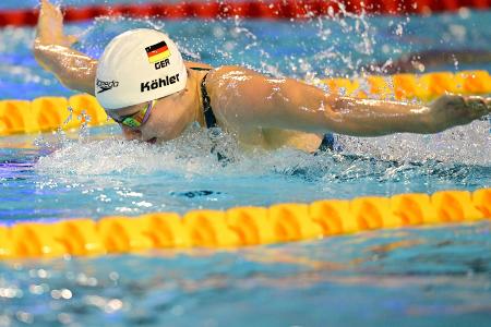 Kurzbahn-EM: Köhler holt Silber über 100 m Schmetterling