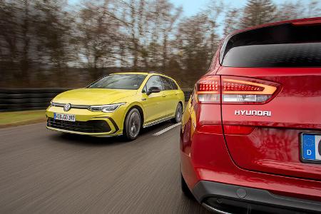 Hyundai i30 Kombi gegen VW Golf Variant, ams 0221 Vergleichstest 