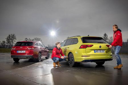Hyundai i30 Kombi gegen VW Golf Variant, ams 0221 Vergleichstest 