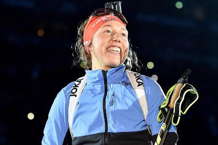 Laura Dahlmeier (aktiv von 2013 bis 2019) - Die Abräumerin der letzten Jahre widmet sich nach ihrem Karriere-Ende verschiedensten Aktivitäten. Unter anderem geht sie ihrem Hobby, dem Bergsteigen nach, erklomm u.a. den höchsten Gipfel des Iran (Damawand, > 4500m). Außerdem veröffentlichte sie neben dem Studium der Sportwissenschaften zuletzt ein weiteres Buch ('Wenn ich was mach, mach ich ́s gscheid'). Als TV-Expertin ist sie im ZDF aktiv.