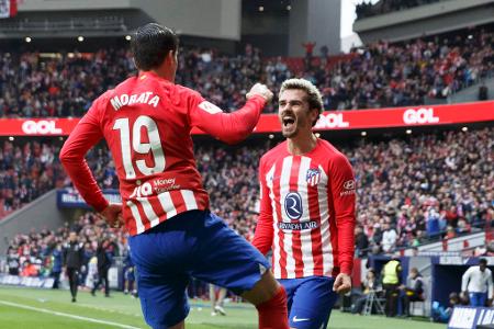 Platz 7 - 17 Tore: Griezmann (9) und Morata (8) - Atlético Madrid/La Liga