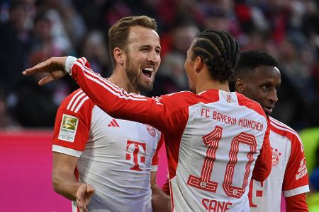 Platz 1 - 26 Tore: Kane (18) und Sané (8) - FC Bayern/Bundesliga