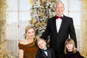 Albert II. und Charlène: Glamouröse Weihnachtskarte aus Monaco