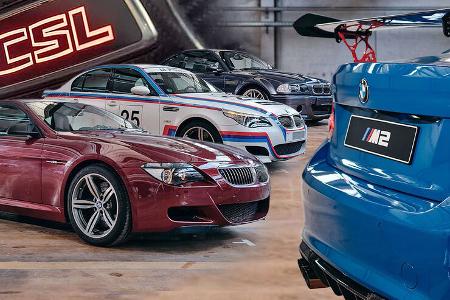 BMW CSL Modelle Collage M2 M6 M3 M5