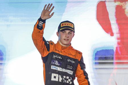 7. Platz: Oscar Piastri (McLaren) - Platz im Vorjahr: nicht platziert
