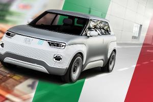 Italien Elektroauto Förderung Fiat Centoventi Collage
