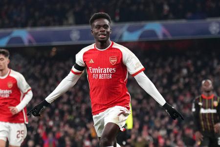 Platz 5: Bukayo Saka (FC Arsenal) - 223,0 Millionen Euro