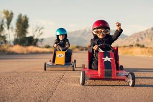 Kinder Autorennen Gewinner