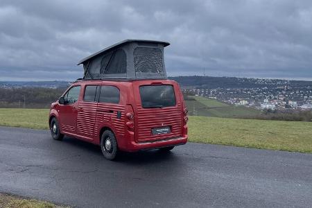 Aufstelldach, Heckansicht