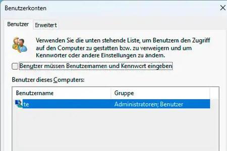 Durch eine Registry-Änderung ist es möglich, Windows 10 und 11 mithilfe von Netplwiz so zu konfigurieren, dass eine Anmeldung ohne die Eingabe eines Kennworts erfolgt.