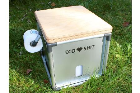 Ecoshit Trenntoilette, geschlossen, Holz, Aluminium, Eco 1 Mini 