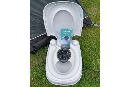 Flexaport, Trenneinsatz, Trenntoilette, Weiße Toilette