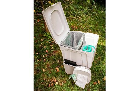 Trobolo, Trenntoilette, Innenansicht, auseinandergebaut, Natur