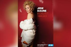 Katja Riemann kämpft mit freizügigem Foto gegen die Daunenindustrie