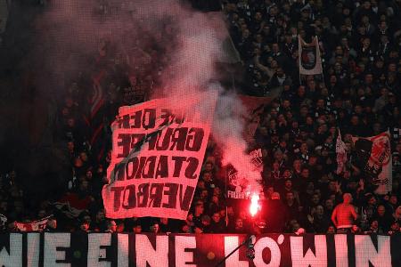 Pyrotechnik: 115.200 Euro Geldstrafe für Frankfurt