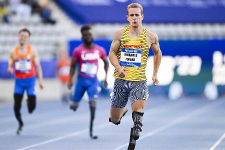Para-Sprinter um Floors beim ISTAF Indoor