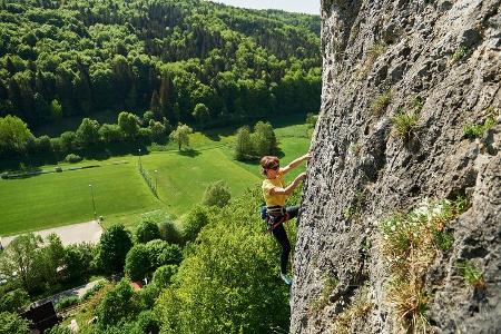 Klettern mit dem Bulli